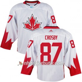 Kanada Tröja Sidney Crosby 87 World Cup 2016 Vit